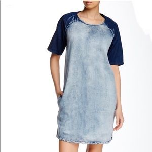 Harlow & Graham Denim Colorblock Dress